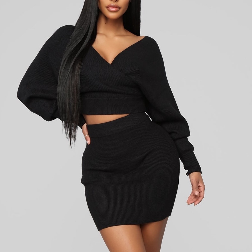 Sweater Skirt Set